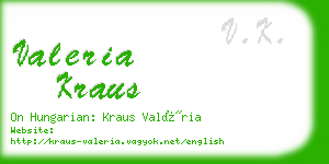 valeria kraus business card